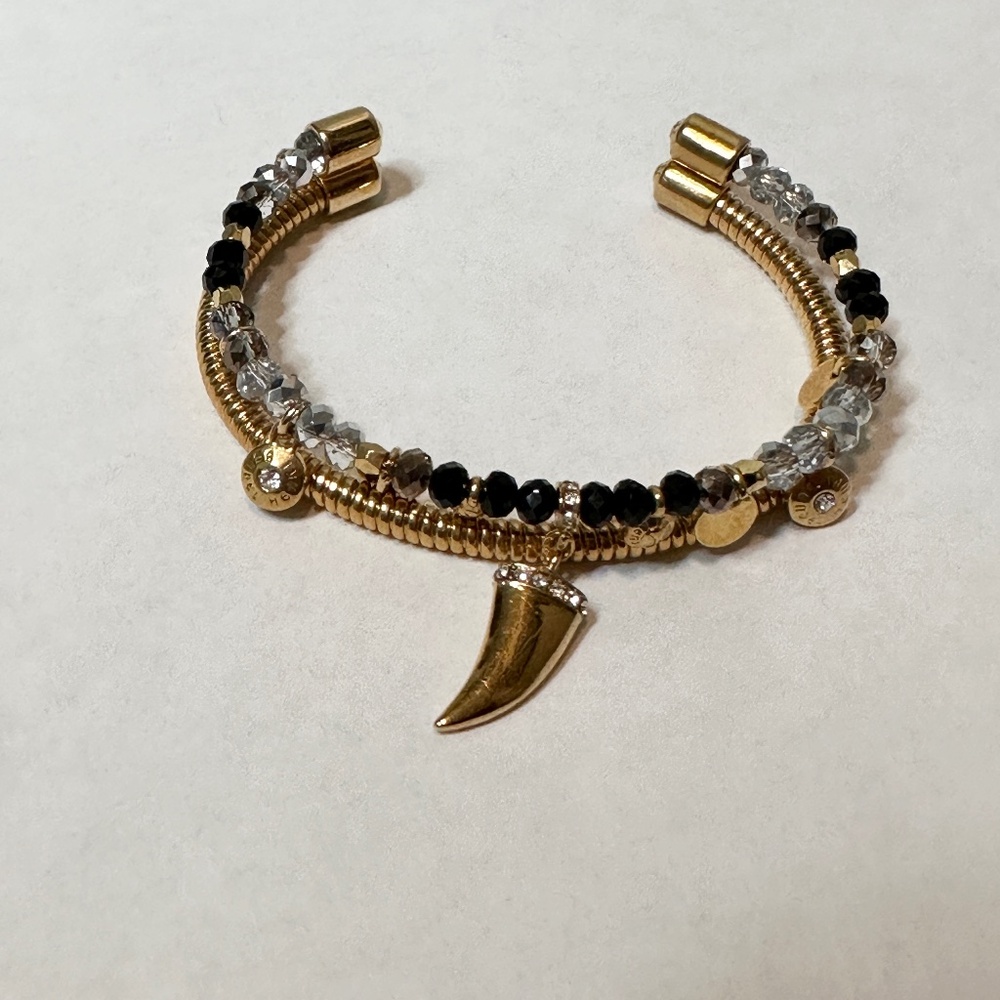Henri Bendel cuff bracelet with Shark tooth